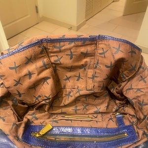 Rebecca Minkoff blue soft leather hobo bag